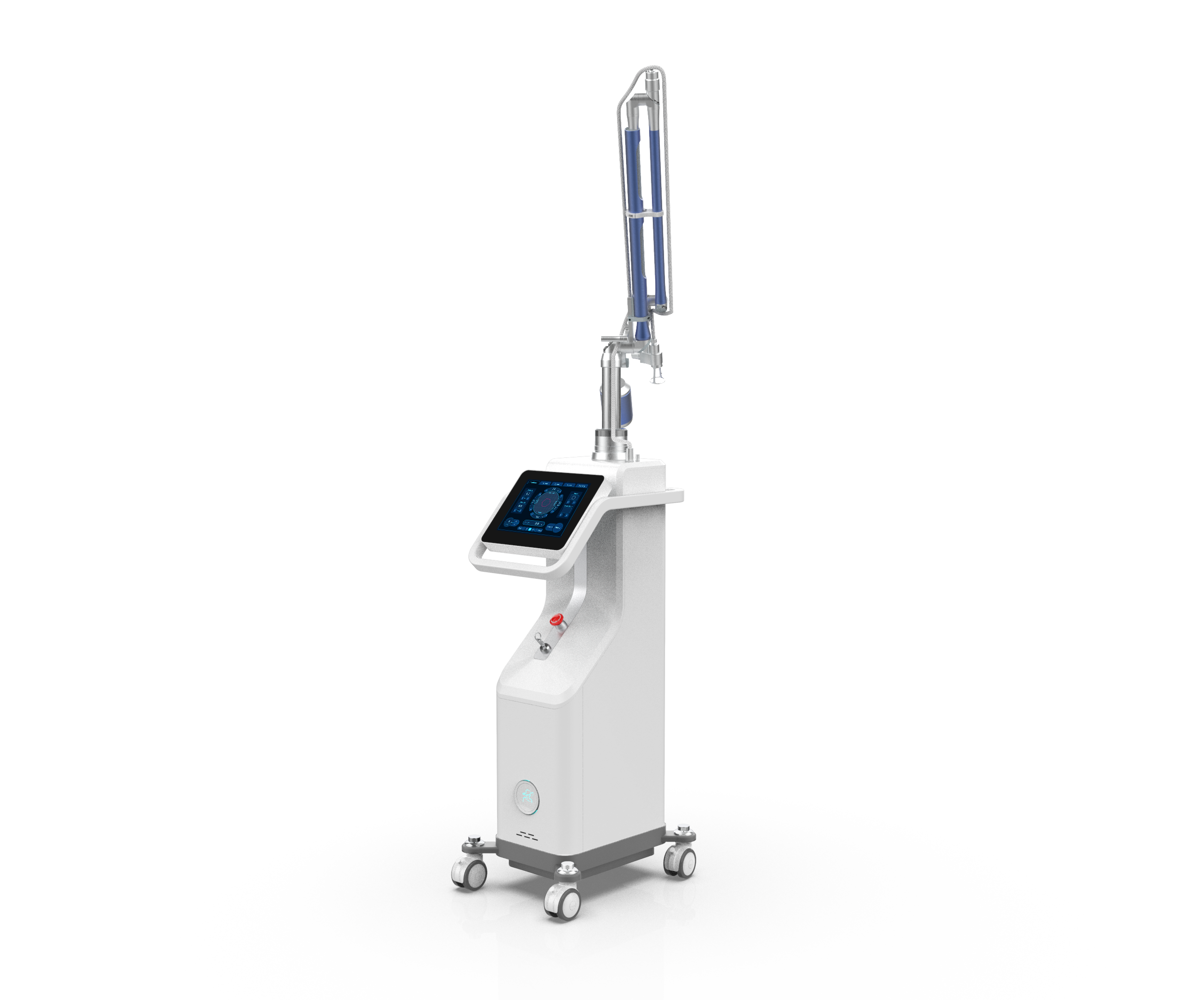 Fractional CO2 Aesthetic Laser Medical device with a digital screen and nozzle. It is an ideal laser device purchase.