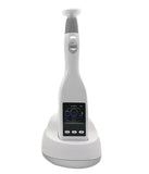 A handheld non-invasive plasma treatment device on a stand. It is a great plasma device purchase.