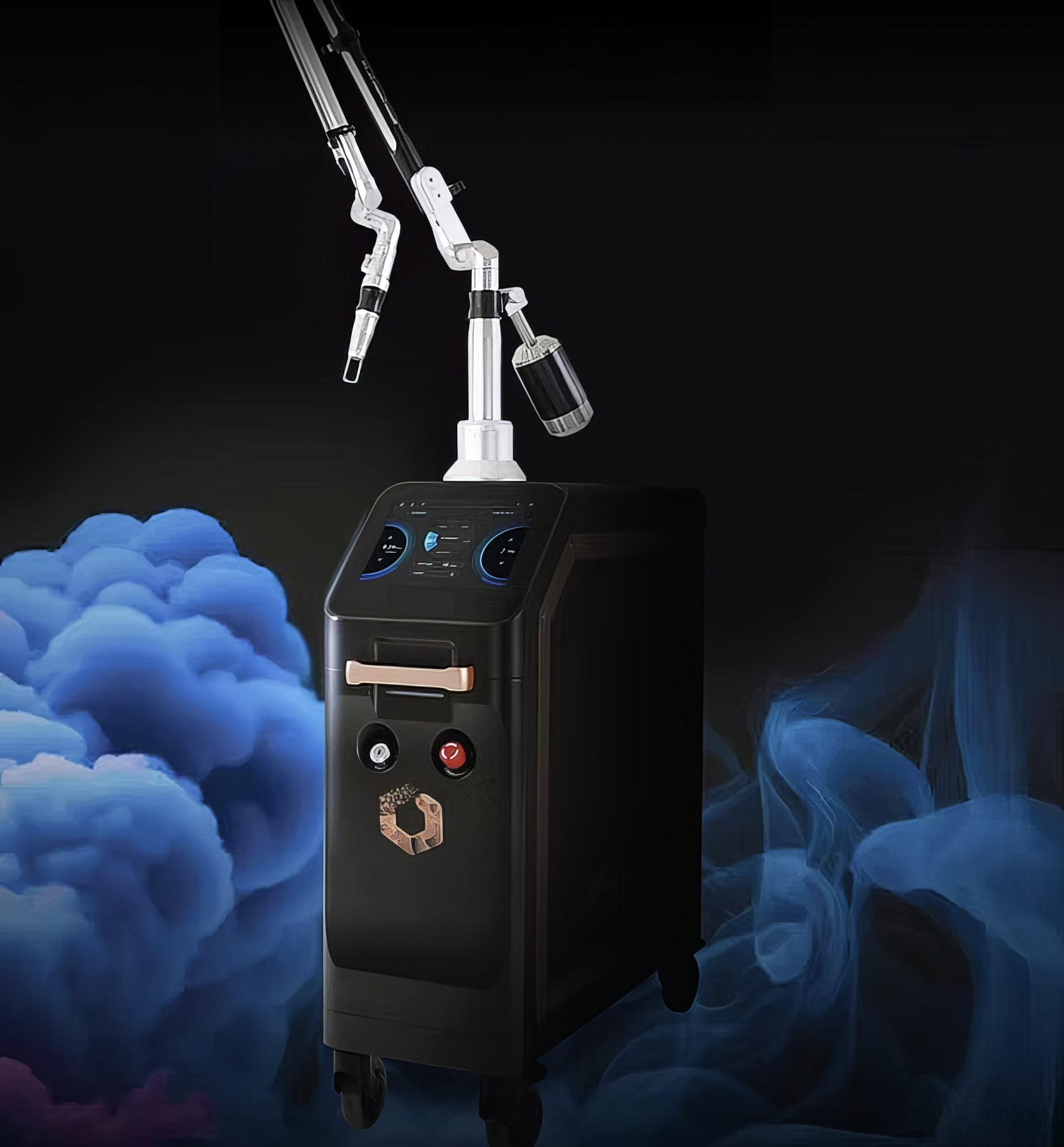 Picore Picosecond Device by Lacora showing the aesthetic image of laser device. It is a great value for Picosecond Nd:YAG Laser purchase.