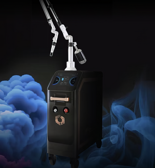 Picore Picosecond Device by Lacora showing the aesthetic image of laser device. It is a great value for Picosecond Nd:YAG Laser purchase.