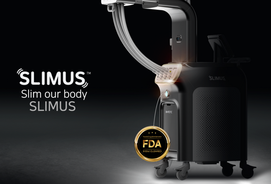 SLIMUS Body Fat Reduction device is a professional medical device with FDA approval, highlighting its capability to slim the body and come with a flat type applicator design. It is a great value aesthetic laser purchase.