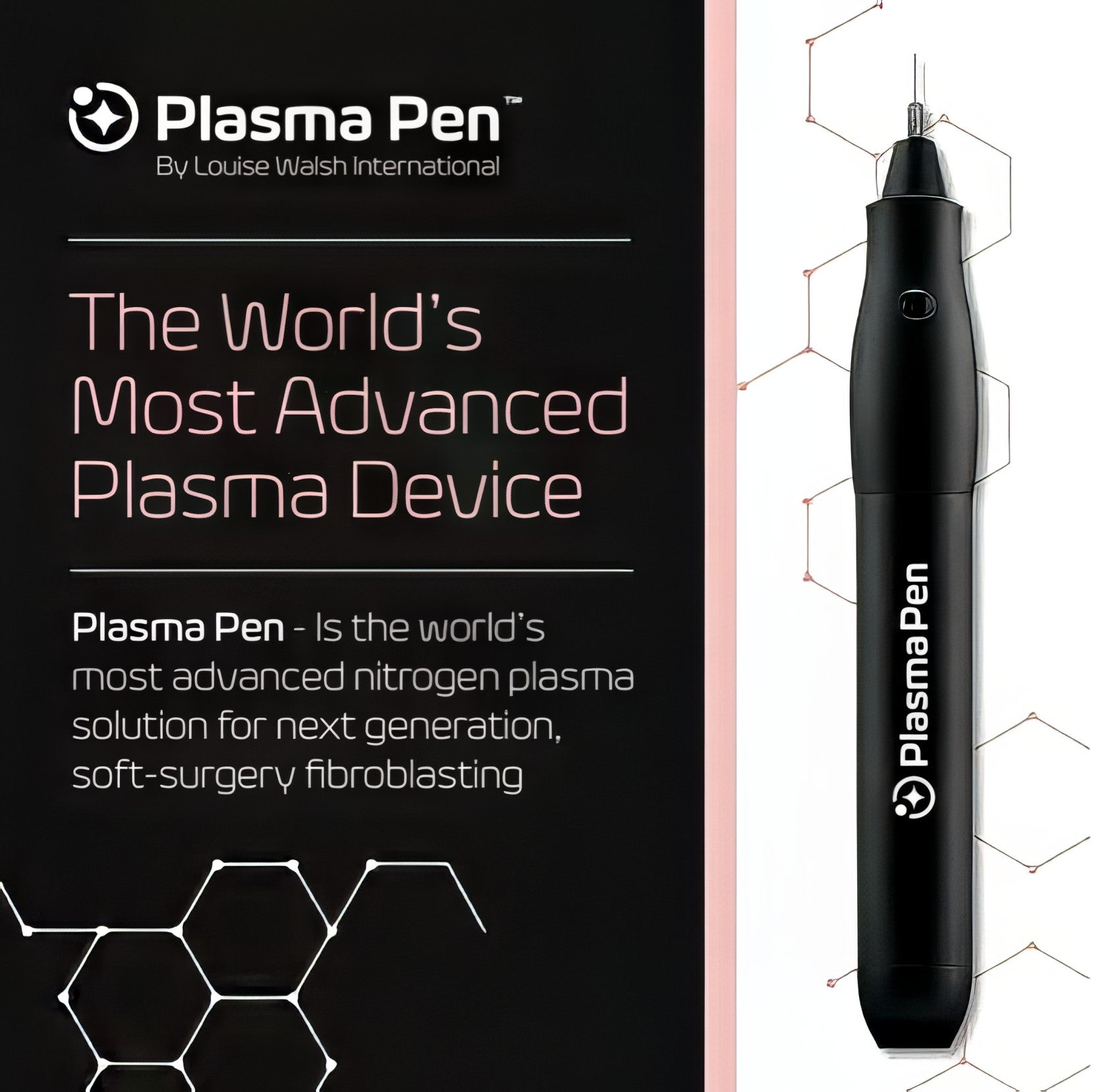 Plasma Pen by Louise Walsh International that firms the face, treats skin tags, and reduces the appearance of fine lines and wrinkles.