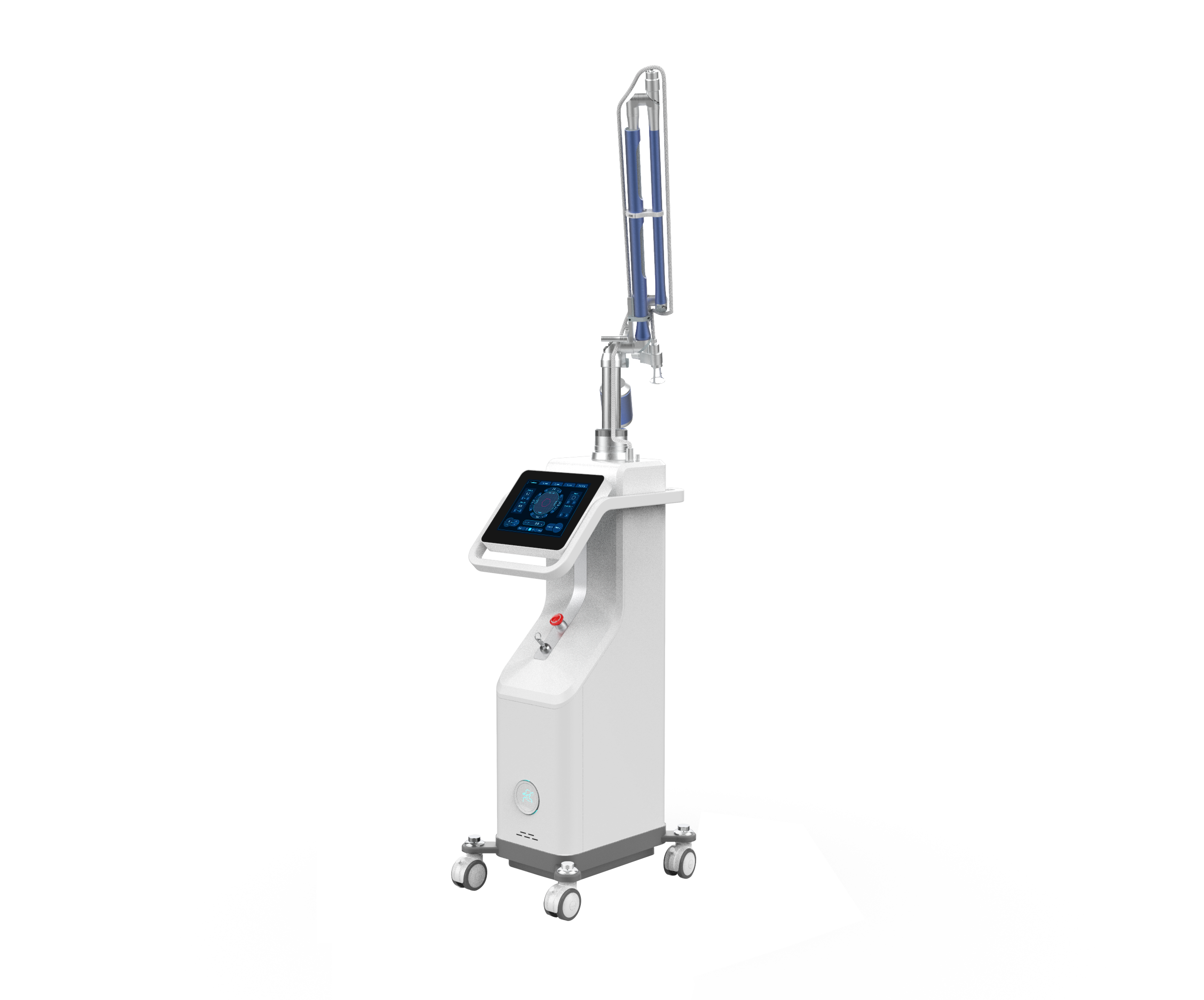 Fractional CO2 Aesthetic Laser Medical device with a digital screen and nozzle. It is an ideal laser device purchase.