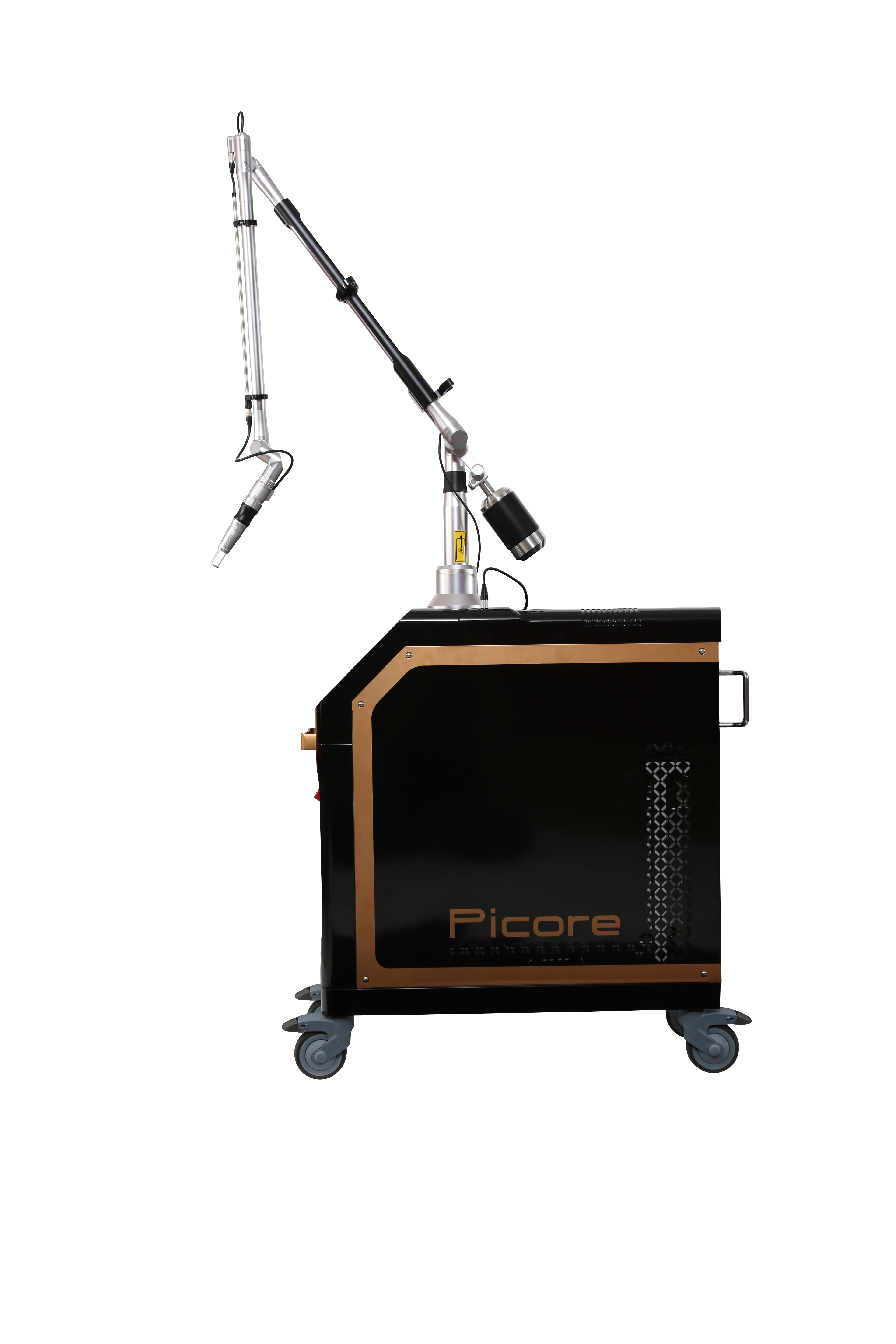 Lacora's Picore Picosecond Device showing the side view of laser device. It is a great value for Picosecond Nd:YAG Laser purchase.