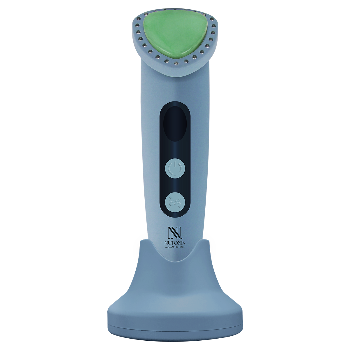 Aquazure Tech Blue LED Cooling Skincare Device with Jade Stone