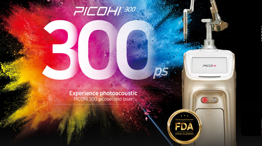PICOHI 300 Picosecond Aesthetic Device by Hironic is a FDA Cleared device. It is a great value for 300 Picosecond  Nd:YAG Laser purchase.