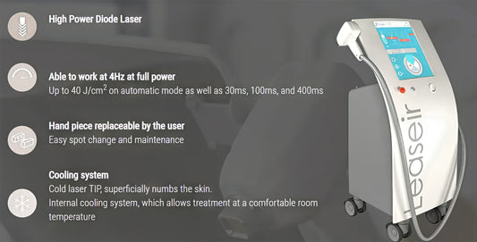 High power diode laser machine with four features listed. It is an ideal value   quad diode laser device purchase.