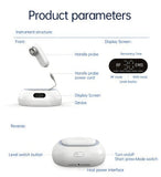 Diagram of a medical device with labeled parts and features explained in detail.