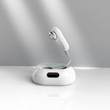 MLAY Radiofrequency Beauty Device RF02, with a white circular base and a handheld device attached via a cable. It is an ideal RF Laser device purchase. 