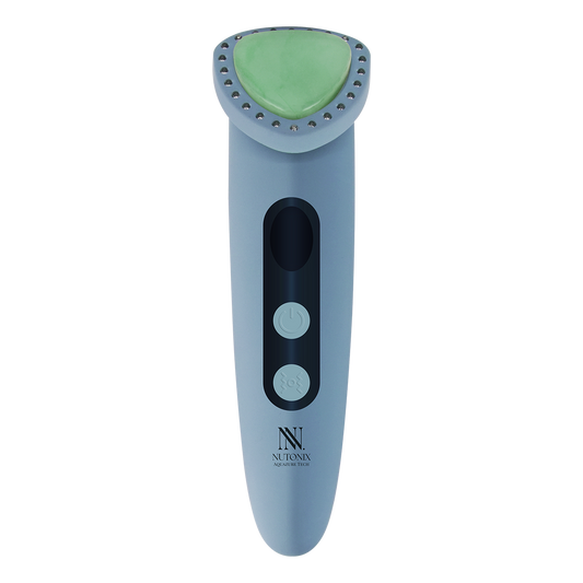 Aquazure Tech Blue LED Cooling Skincare Device with Jade Stone