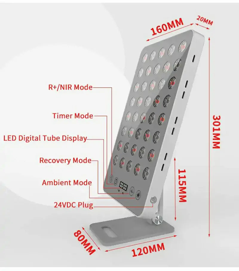 SGROW LED Infrared 660nm 850nm Red Light Therapy Panel
