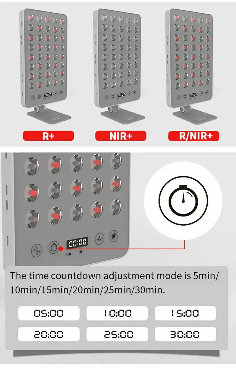 SGROW LED Infrared 660nm 850nm Red Light Therapy Panel