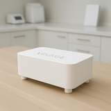 White rectangular device with 'VISAGE' branding on a wooden surface. It is a great value laser purchase. 