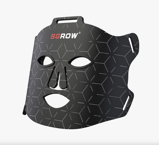 Four Color LED Therapy Silicone Mask With App (Black)